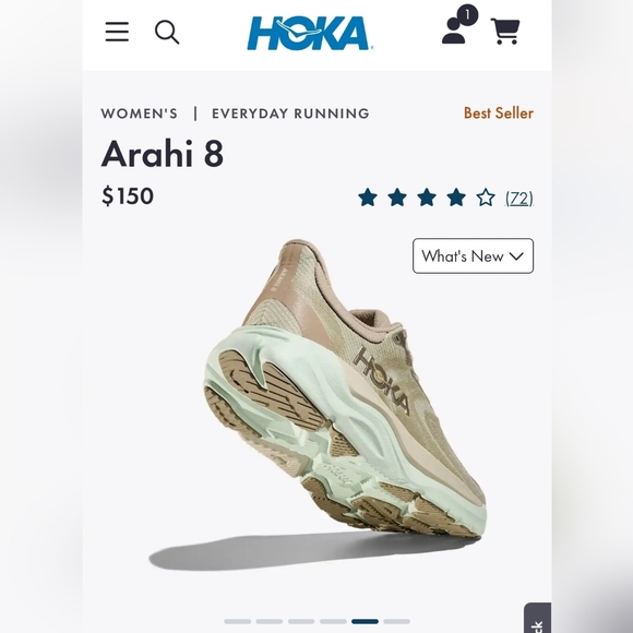 NEW IN BOX Hoka "Arahi 8" Women's Size 9 - Picture 11 of 12